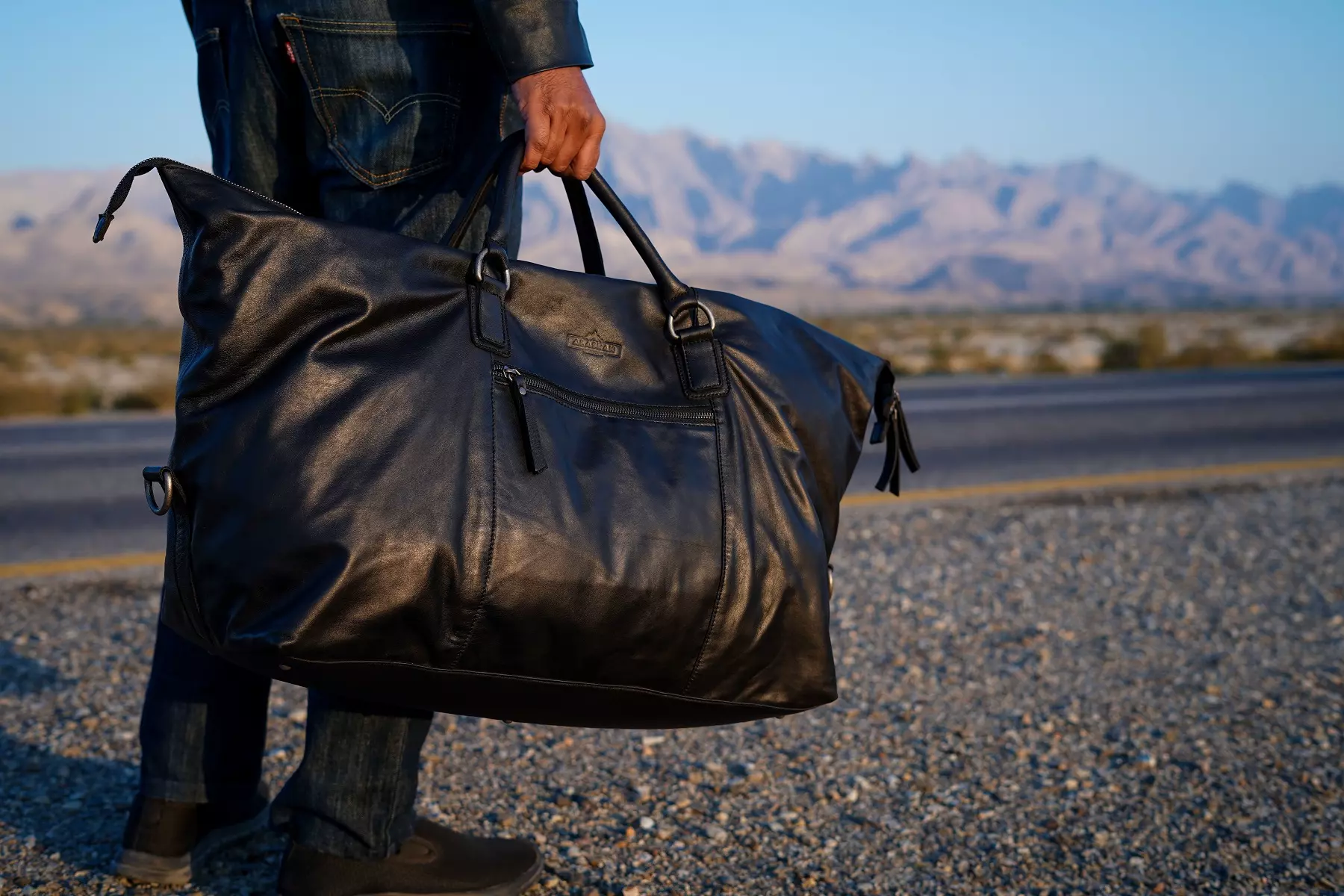 Hooper Leather Weekender Travel Bag